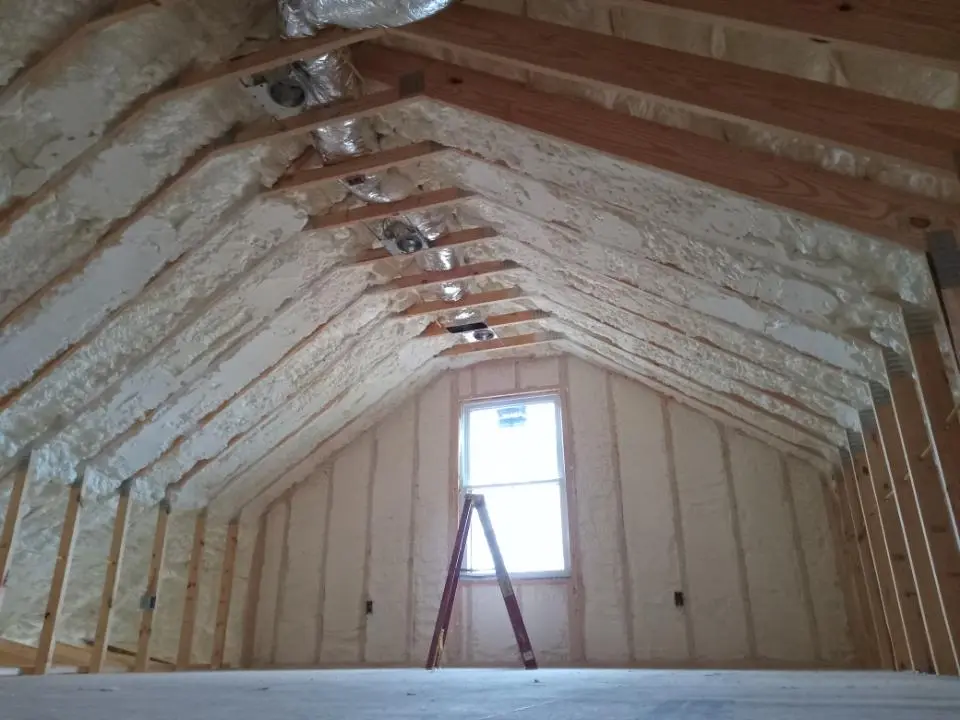 Spray foam roofing application for Crawl Space Insulation project in Sunnyside